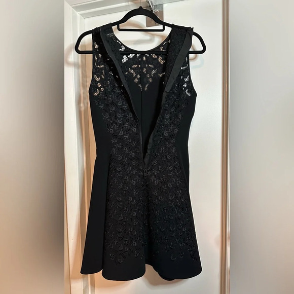 Rag & Bone Aya Lace-Panel Black Dress Size 2 - Picture 5 of 9
